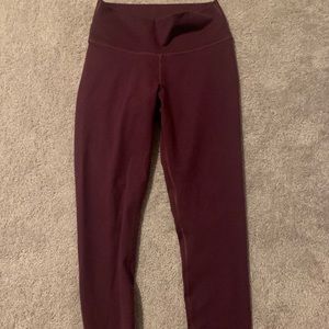 NWOT Fabletics maroon leggings